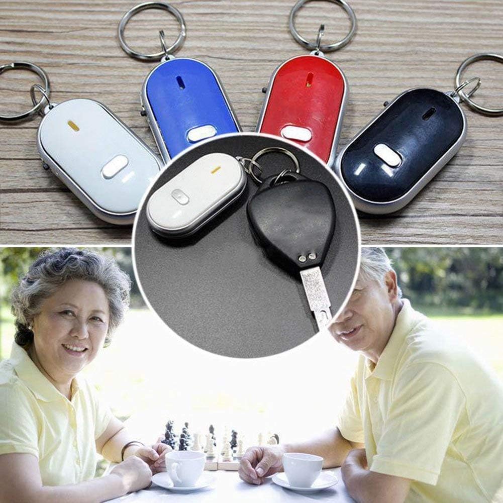 Finder Clé à pipe de qualité LED clignotante avec bip sonore Télécommande anti-perte Outil porte-clés